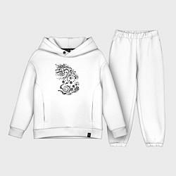 Детский костюм оверсайз Вдохновение из природы, цвет: белый