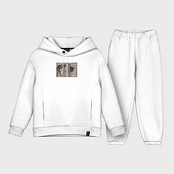 Детский костюм оверсайз Минотавр интроверт - мемный лабиринт - уходите, цвет: белый