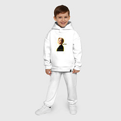 Детский костюм оверсайз Улыбка astro, цвет: белый — фото 2