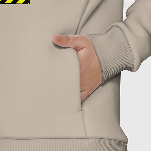 Детский костюм оверсайз Граница подъездного пути / Миндальный – фото 3