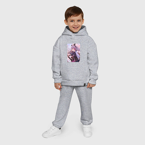 Детский костюм оверсайз Геншин Камисато Аяка / Меланж – фото 4