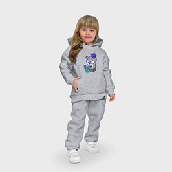 Детский костюм оверсайз Читающая сова, цвет: меланж — фото 2