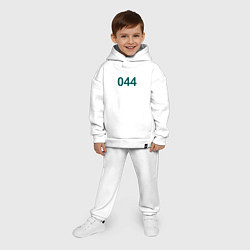 Детский костюм оверсайз 044 - Игра в кальмара, цвет: белый — фото 2