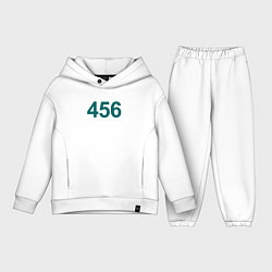 Детский костюм оверсайз 456 - Игра в кальмара, цвет: белый