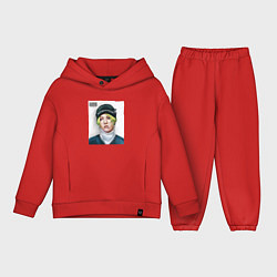 Детский костюм оверсайз G Dragon Big bang, цвет: красный
