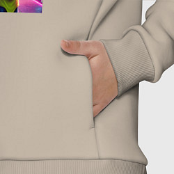 Детский костюм оверсайз Rick and Morty - cyberpunk, цвет: миндальный — фото 2