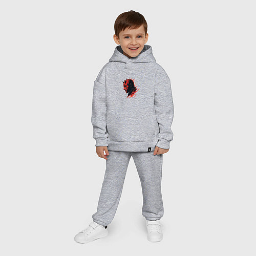 Детский костюм оверсайз Darth Maul - Star Wars / Меланж – фото 4