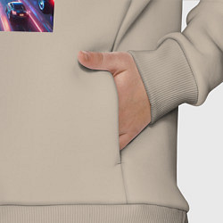 Детский костюм оверсайз Spider man - cyberpunk fantasy, цвет: миндальный — фото 2