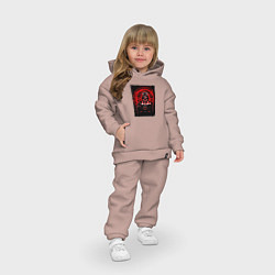 Детский костюм оверсайз Звезда смерти Дарт Вейдер, цвет: пыльно-розовый — фото 2