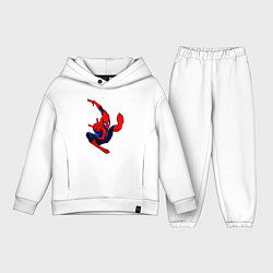 Детский костюм оверсайз Человек паук в полёте, цвет: белый
