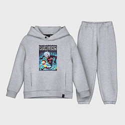 Детский костюм оверсайз Веном вселился в Рика - нейрошутка, цвет: меланж