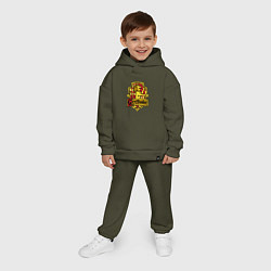Детский костюм оверсайз Hogwarts - gryffindor logo, цвет: хаки — фото 2