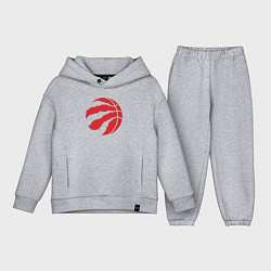 Детский костюм оверсайз Raptors ball, цвет: меланж