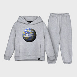 Детский костюм оверсайз Голубая планета, альтернативная