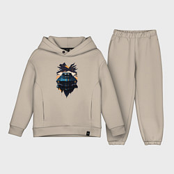 Детский костюм оверсайз Мустанг, цвет: миндальный