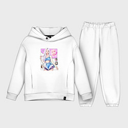 Детский костюм оверсайз Blackpink - Rose, цвет: белый