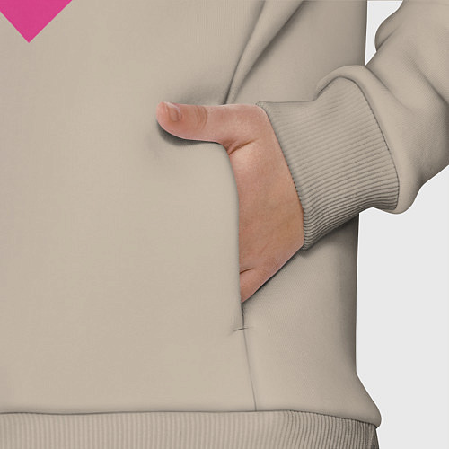 Детский костюм оверсайз Череп в наушниках / Миндальный – фото 3