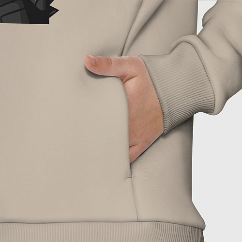 Детский костюм оверсайз NFT Doge - Kiss / Миндальный – фото 3