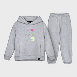 Детский костюм оверсайз Комикс про семечку, или история одной бобовой, цвет: меланж