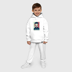 Детский костюм оверсайз Drake, цвет: белый — фото 2
