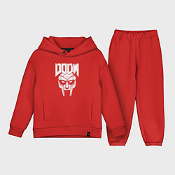 Детский костюм оверсайз Doom mask, цвет: красный