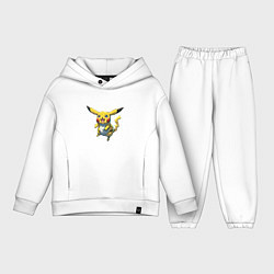 Детский костюм оверсайз Pikachu joy, цвет: белый