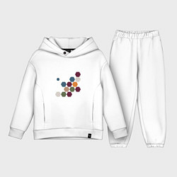 Детский костюм оверсайз Cоты в цветах осеннего урожая, цвет: белый