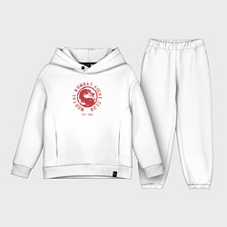 Детский костюм оверсайз Mortal kombat fight club, цвет: белый