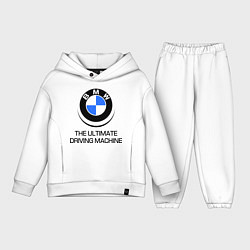 Детский костюм оверсайз BMW Driving Machine, цвет: белый