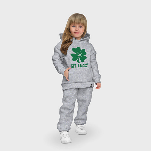 Детский костюм оверсайз Get lucky / Меланж – фото 3