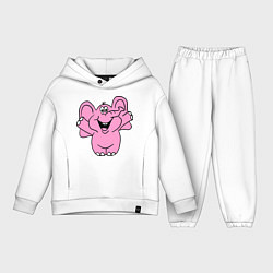 Детский костюм оверсайз Розовый слон