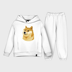 Детский костюм оверсайз Doge, цвет: белый