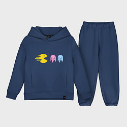 Детский костюм оверсайз Pac-Man: Fast Eat, цвет: тёмно-синий