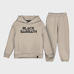 Детский костюм оверсайз Black Sabbath, цвет: миндальный