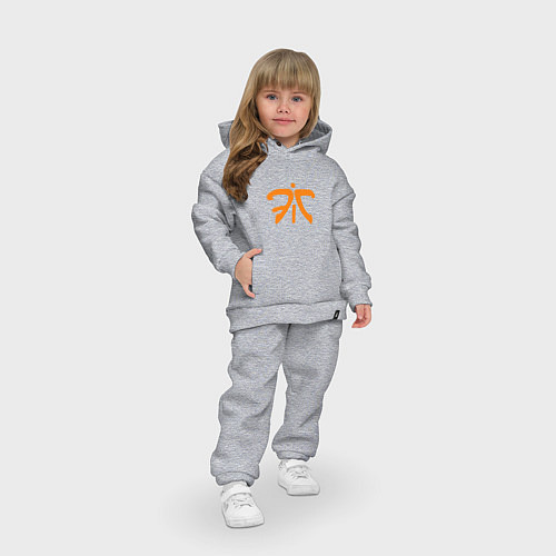 Детский костюм оверсайз Fnatic Logo / Меланж – фото 3