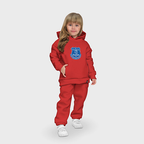 Детский костюм оверсайз Эвертон logo - nil satis nisi optimum / Красный – фото 3