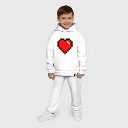Детский костюм оверсайз Minecraft Lover, цвет: белый — фото 2