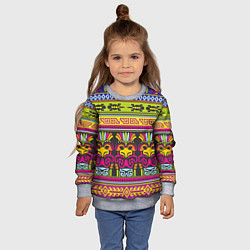 Свитшот детский Мексика, цвет: 3D-меланж — фото 2