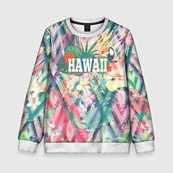 Свитшот детский Hawaii Summer, цвет: 3D-белый