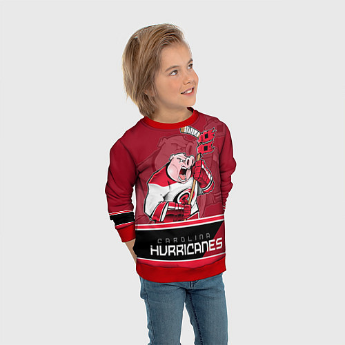 Детский свитшот Carolina Hurricanes / 3D-Красный – фото 3