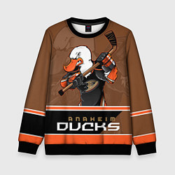 Свитшот детский Anaheim Ducks, цвет: 3D-черный