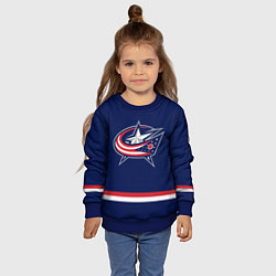 Свитшот детский Columbus Blue Jackets, цвет: 3D-синий — фото 2