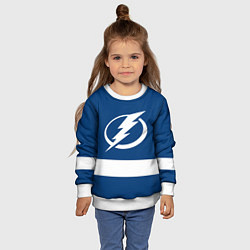 Свитшот детский Tampa Bay Lightning, цвет: 3D-белый — фото 2