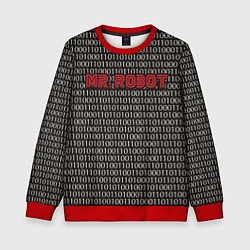 Детский свитшот Mr. Robot: Binary code