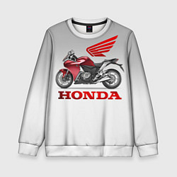 Свитшот детский Honda 2, цвет: 3D-белый