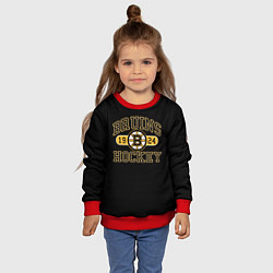 Свитшот детский Boston Bruins: Est.1924, цвет: 3D-красный — фото 2