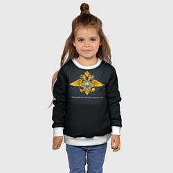 Свитшот детский Полиция Российской Федерации, цвет: 3D-белый — фото 2