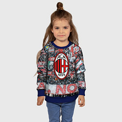 Свитшот детский Milan FC, цвет: 3D-синий — фото 2