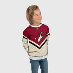 Свитшот детский NHL: Arizona Coyotes, цвет: 3D-белый — фото 2