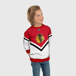 Свитшот детский NHL: Chicago Blackhawks, цвет: 3D-красный — фото 2